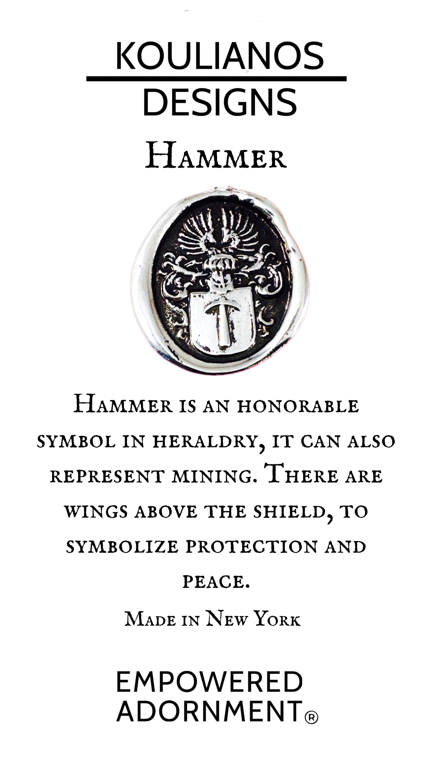 Hammer Shield on Paper Clip Chain