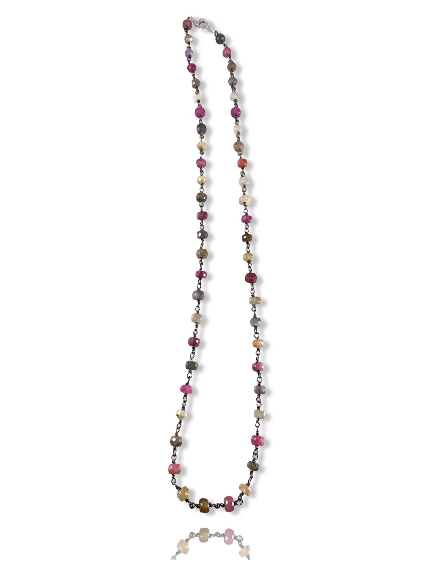Tree of Life Sterling Gemstone Wrap Necklace