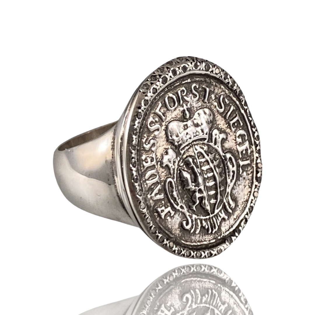 Global Gryphon Diamond Signet Ring