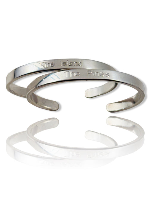 Sterling Silver Engraved Cuff Bracelet