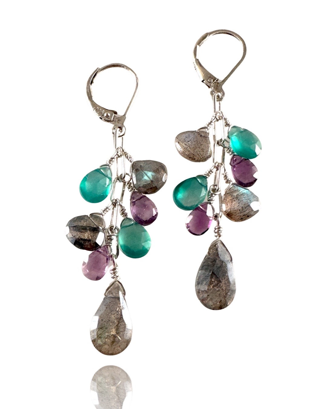 Waterfall Briolette Gemstone Drop Earring