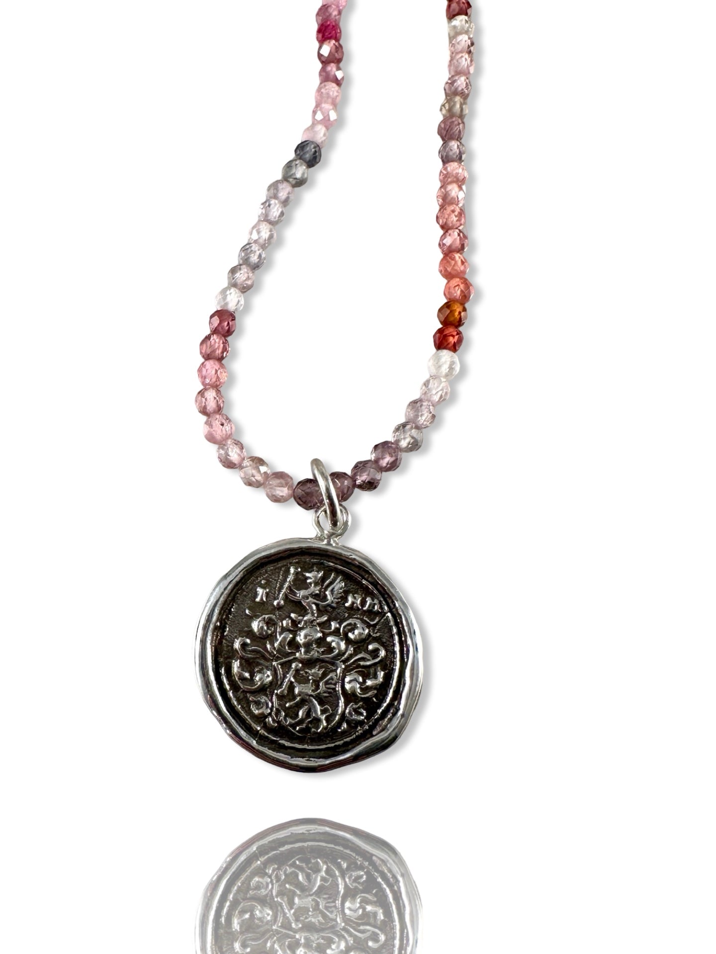 Gryphon Zircon Gemstone Charm Necklace