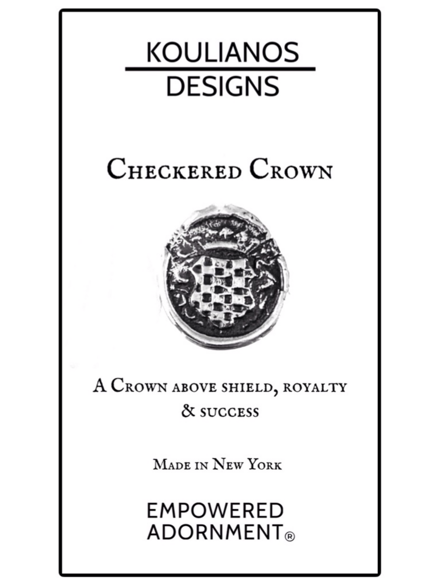 Sterling Small Shield Pendant