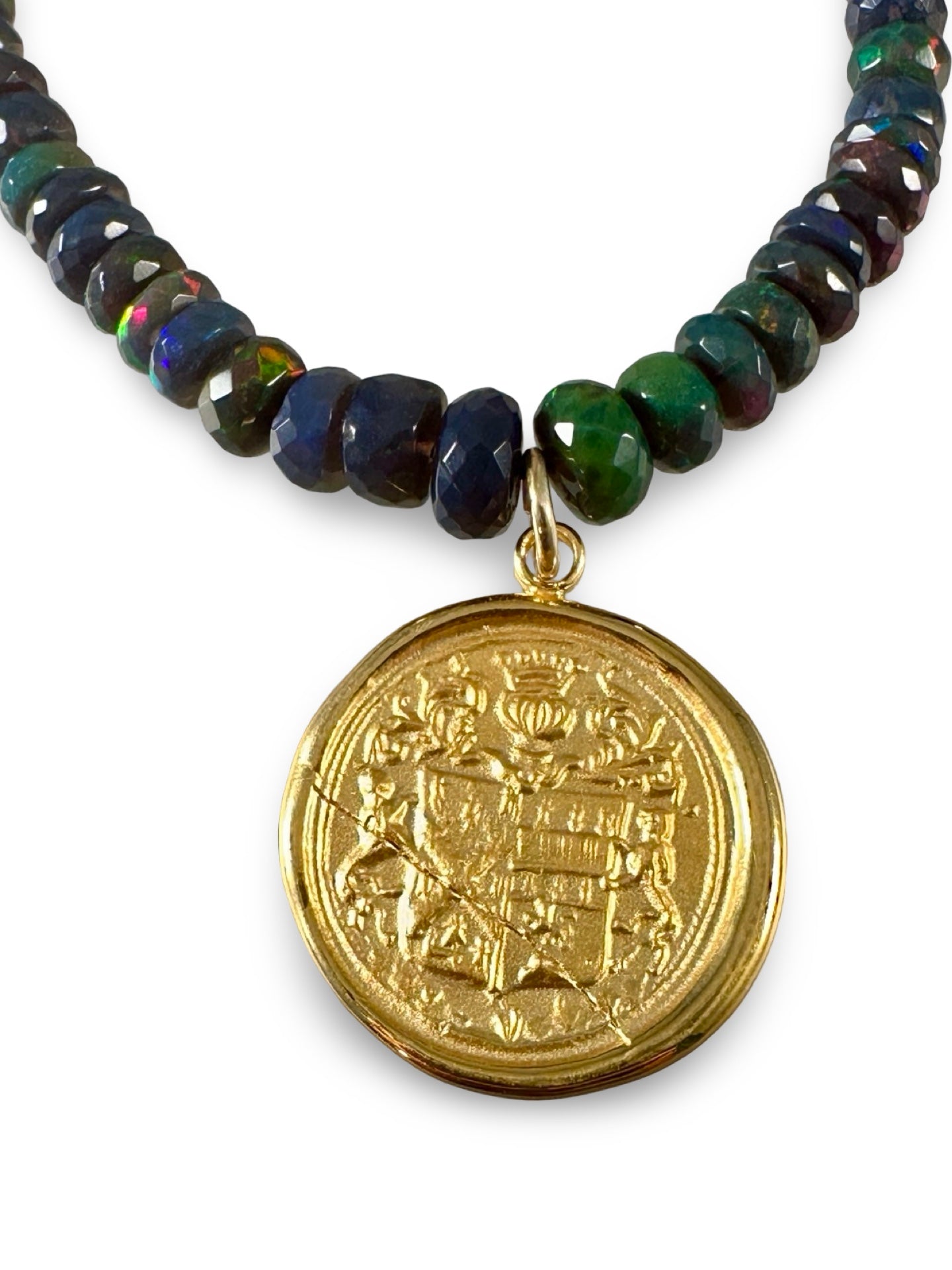 16.5” Black Opal Royalty Necklace