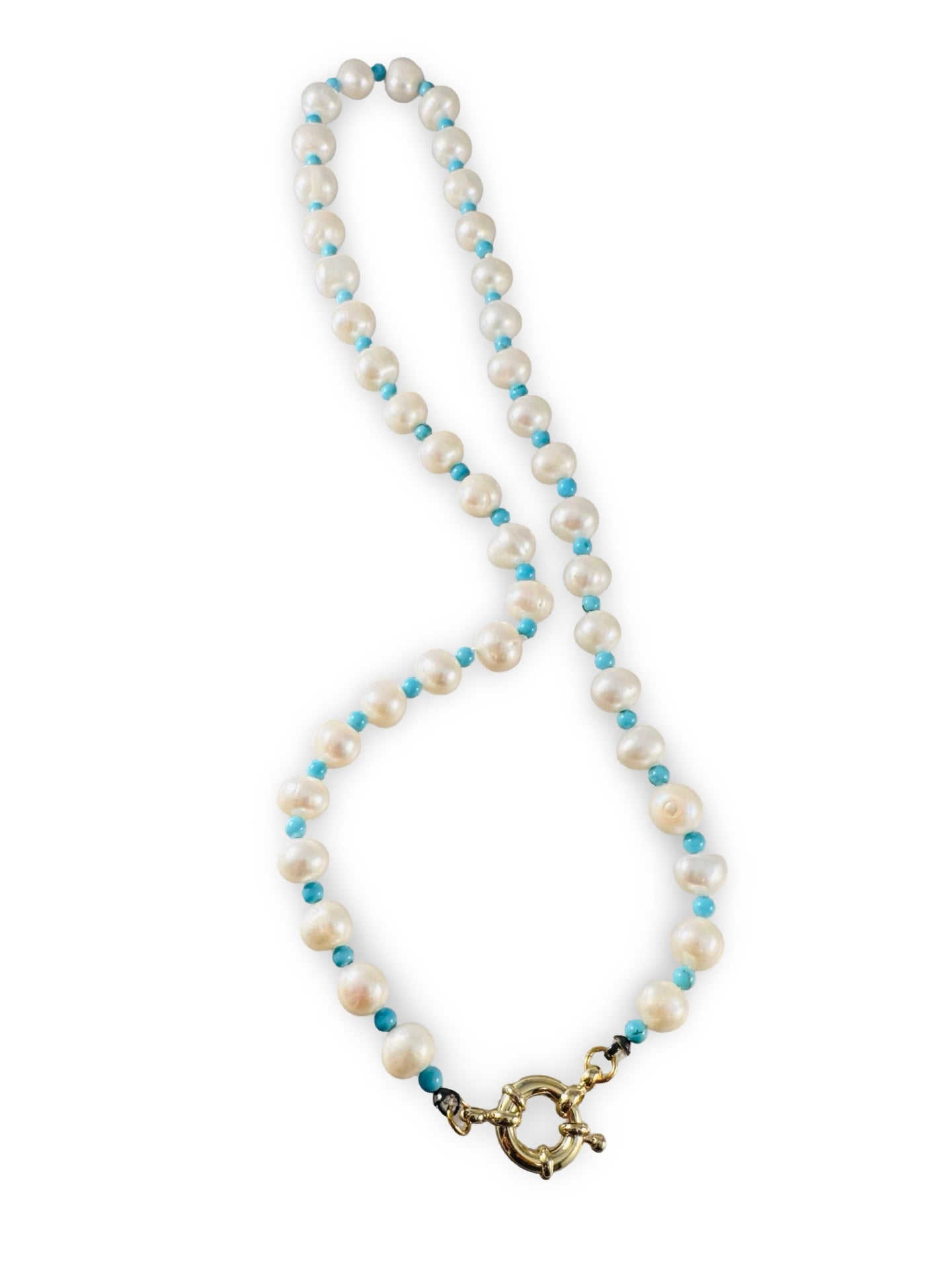 **SALE ** Large Pearl and Peruvian Opal Necklaces