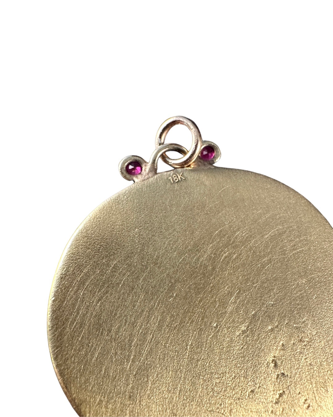 18k Gold Gryphon Ruby & Diamond Pendant