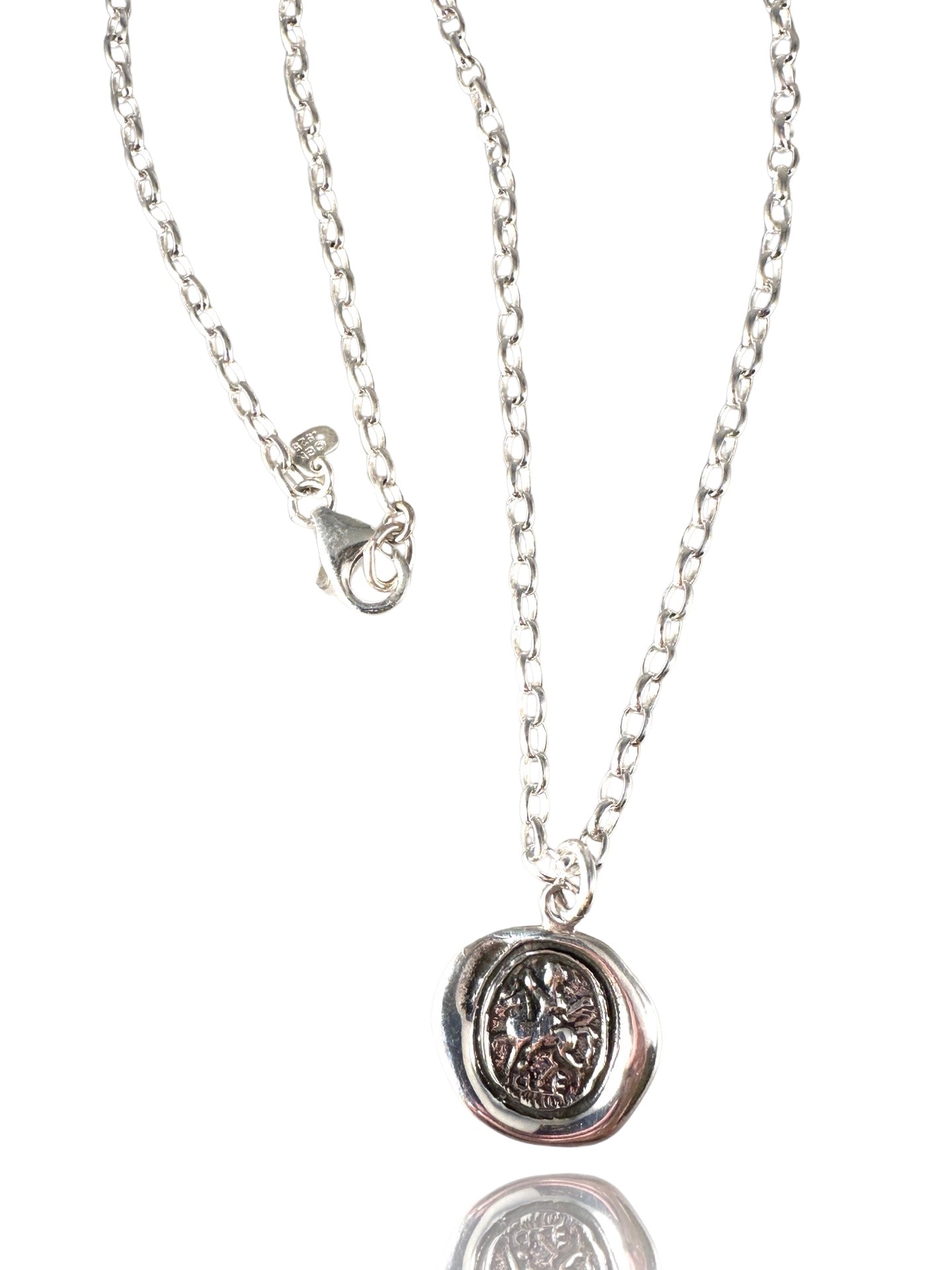 18" Crest on Chain , Saint George , Double Gryphon, Hammer