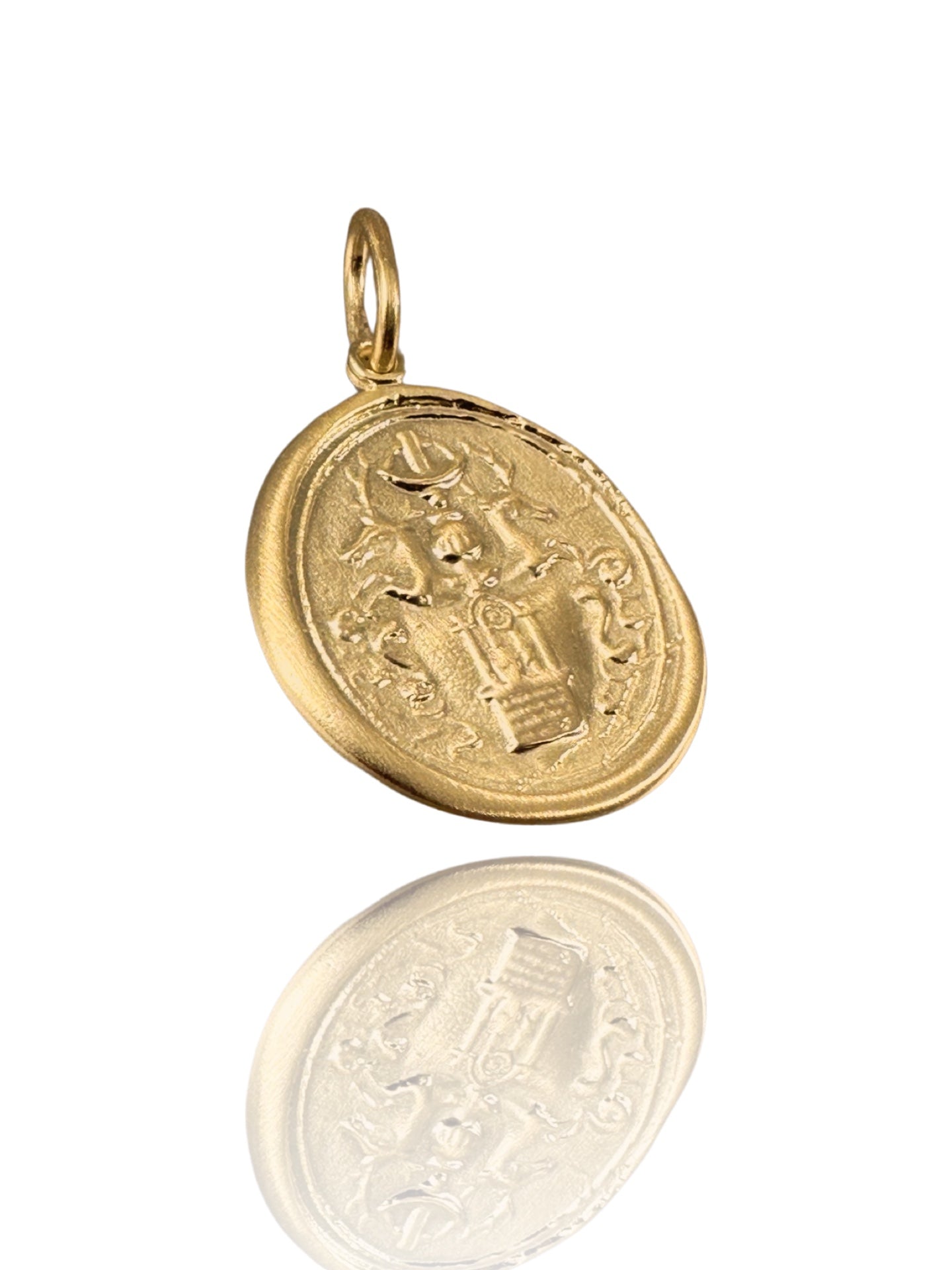 18k Green Gold Tree of Life Pendant