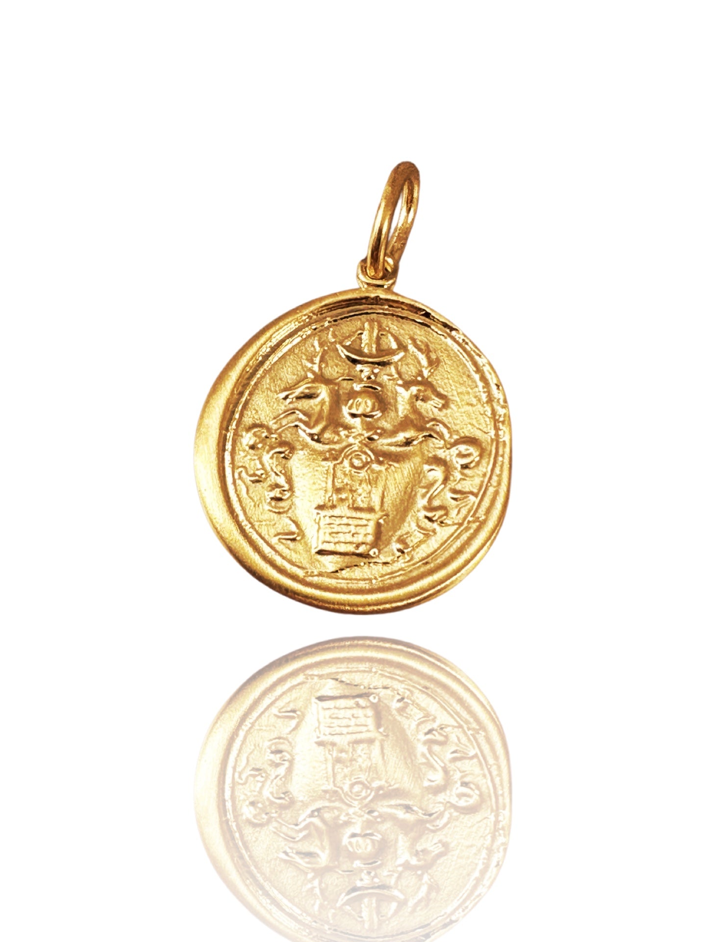 18k Green Gold Tree of Life Pendant