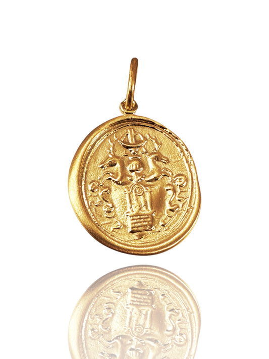 18k Green Gold Tree of Life Pendant