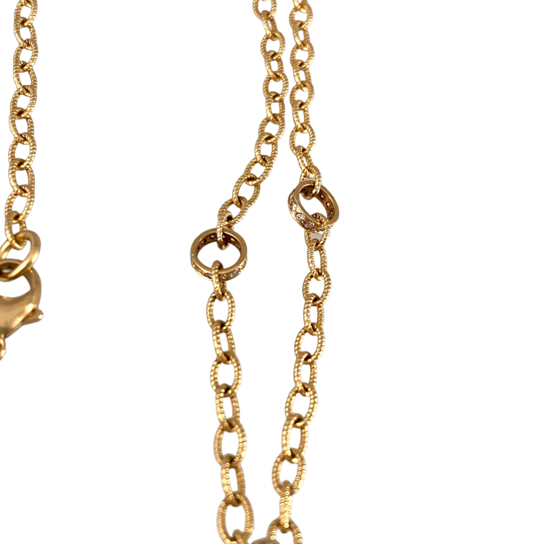 18k Gold Mythological Unicorn Diamond Necklace