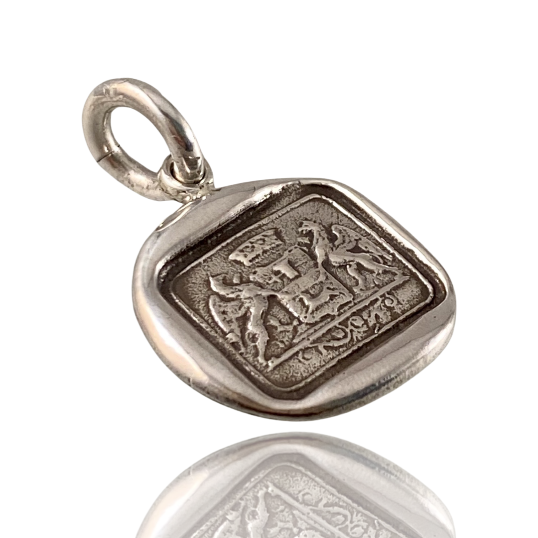 Double Gryphon Sterling Pendant