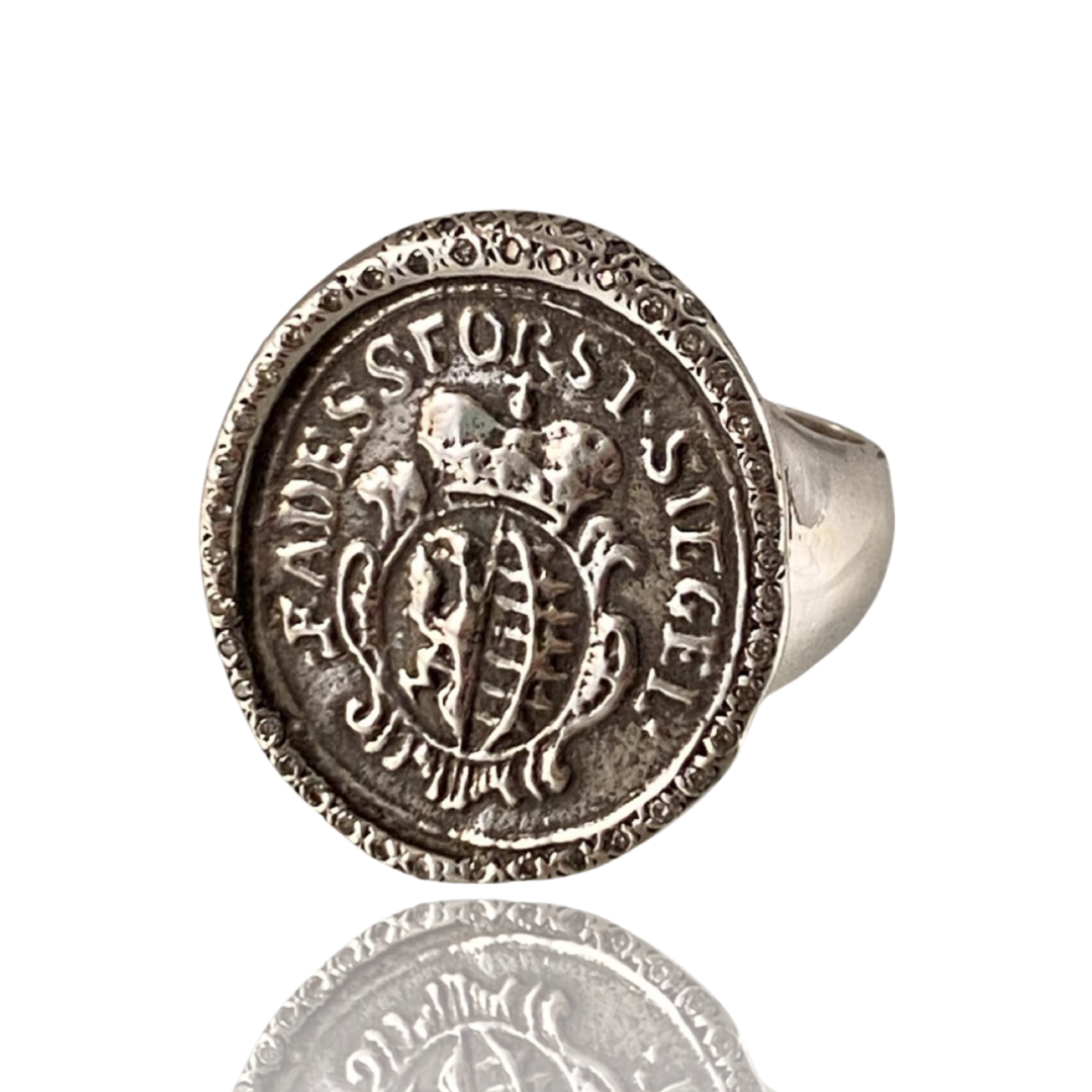 Global Gryphon Diamond Signet Ring