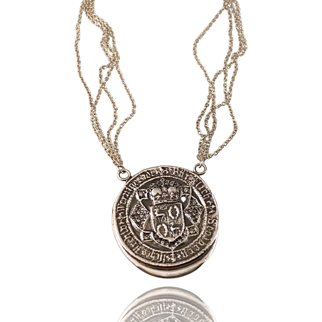 Faith Crest Diamond Necklace