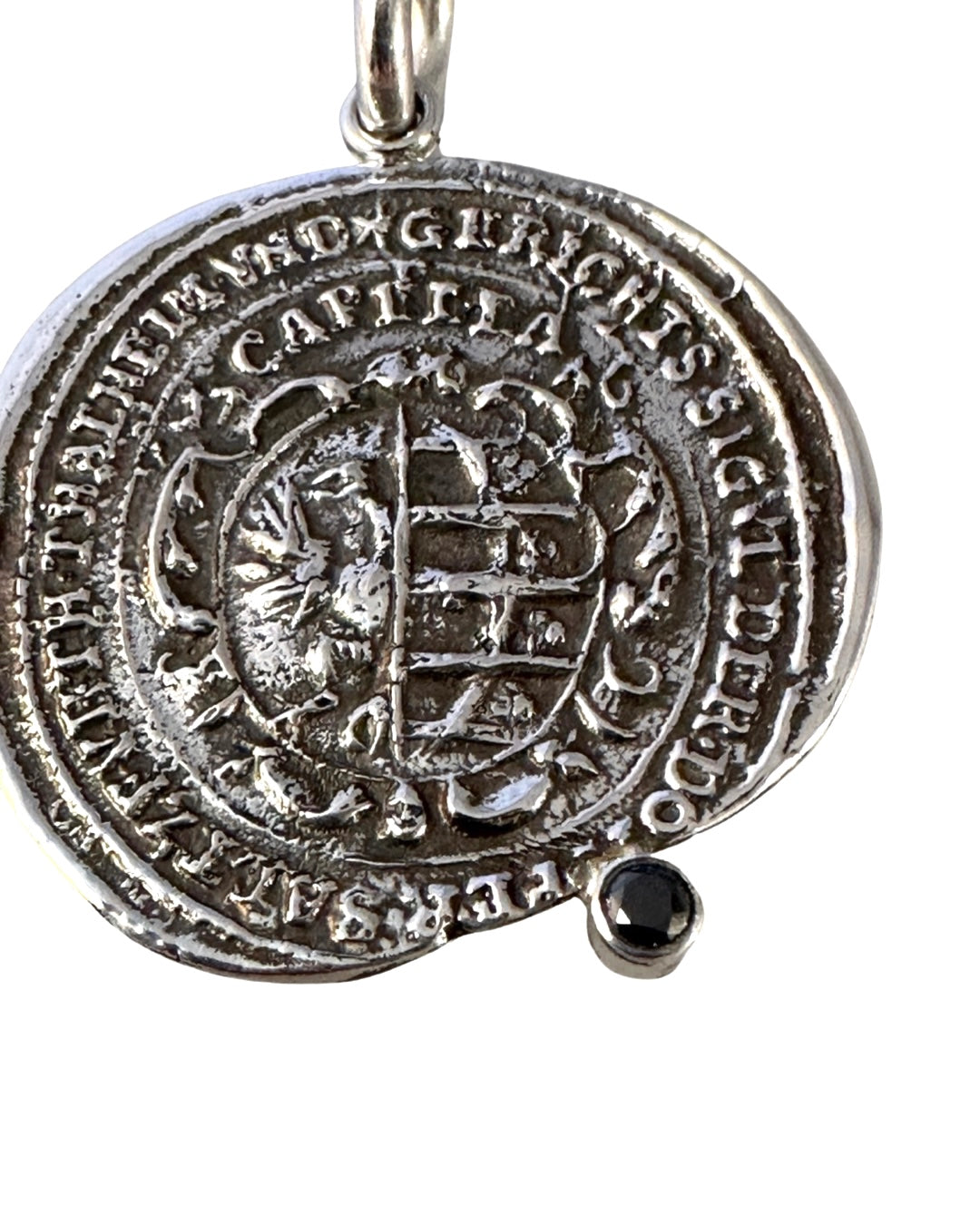 Black Diamond Gryphon Sterling Pendant