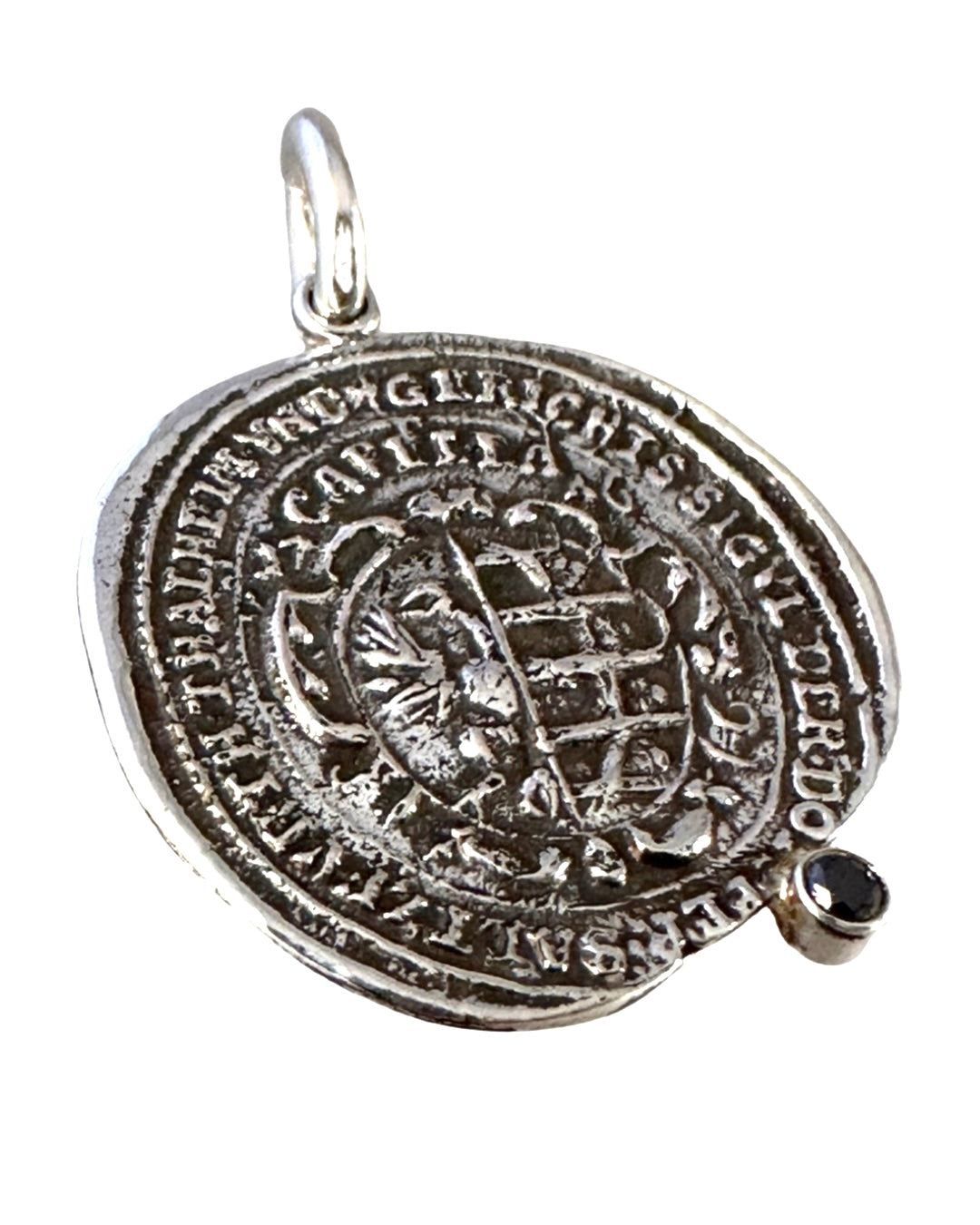 Black Diamond Gryphon Sterling Pendant