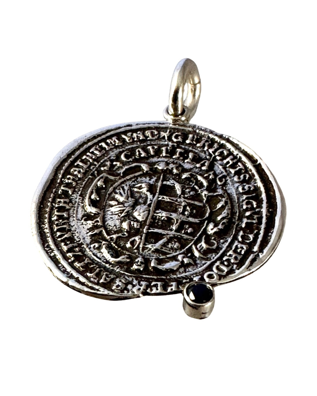 Black Diamond Gryphon Sterling Pendant