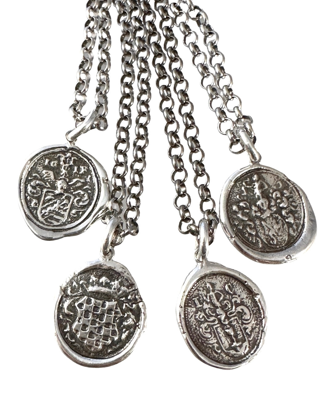 Rollo Chain Shield Sterling Necklace – Koulianos Designs